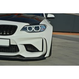 Накладка сплиттер карбоновый на передний бампер на BMW M2 F87